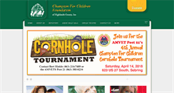 Desktop Screenshot of championforchildren.org