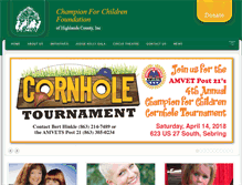 Tablet Screenshot of championforchildren.org
